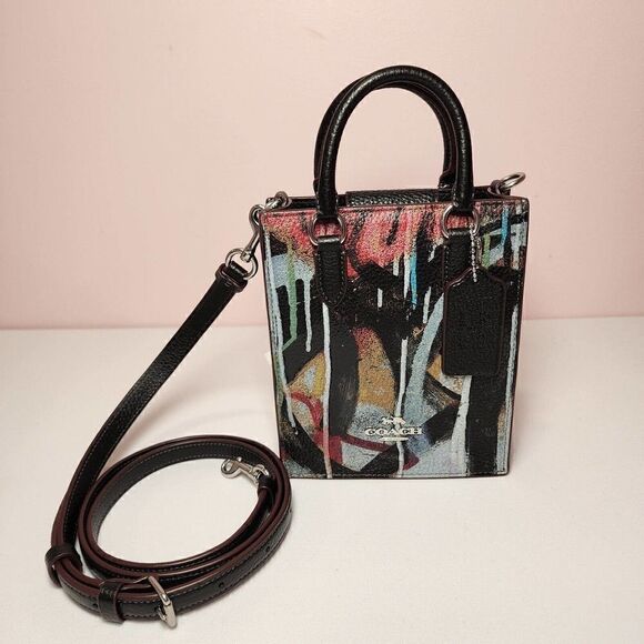 NWT CM213 Coach X Mint + Serf North South Mini Tote - Picture 1 of 7